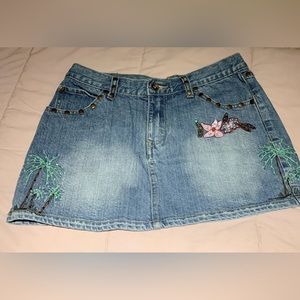 Denim Mini Skirt